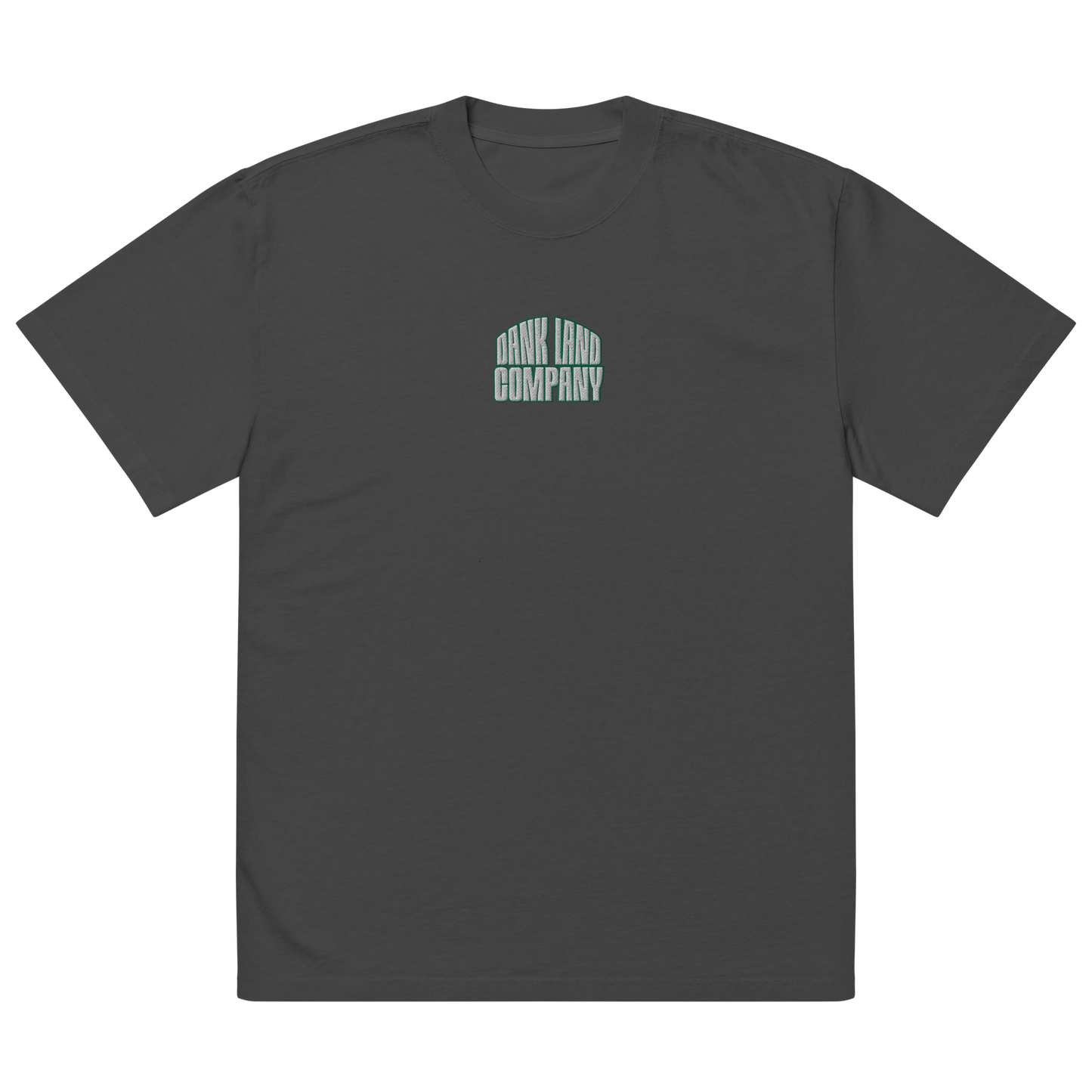 Dank World Embroidery Oversized Heavyweight