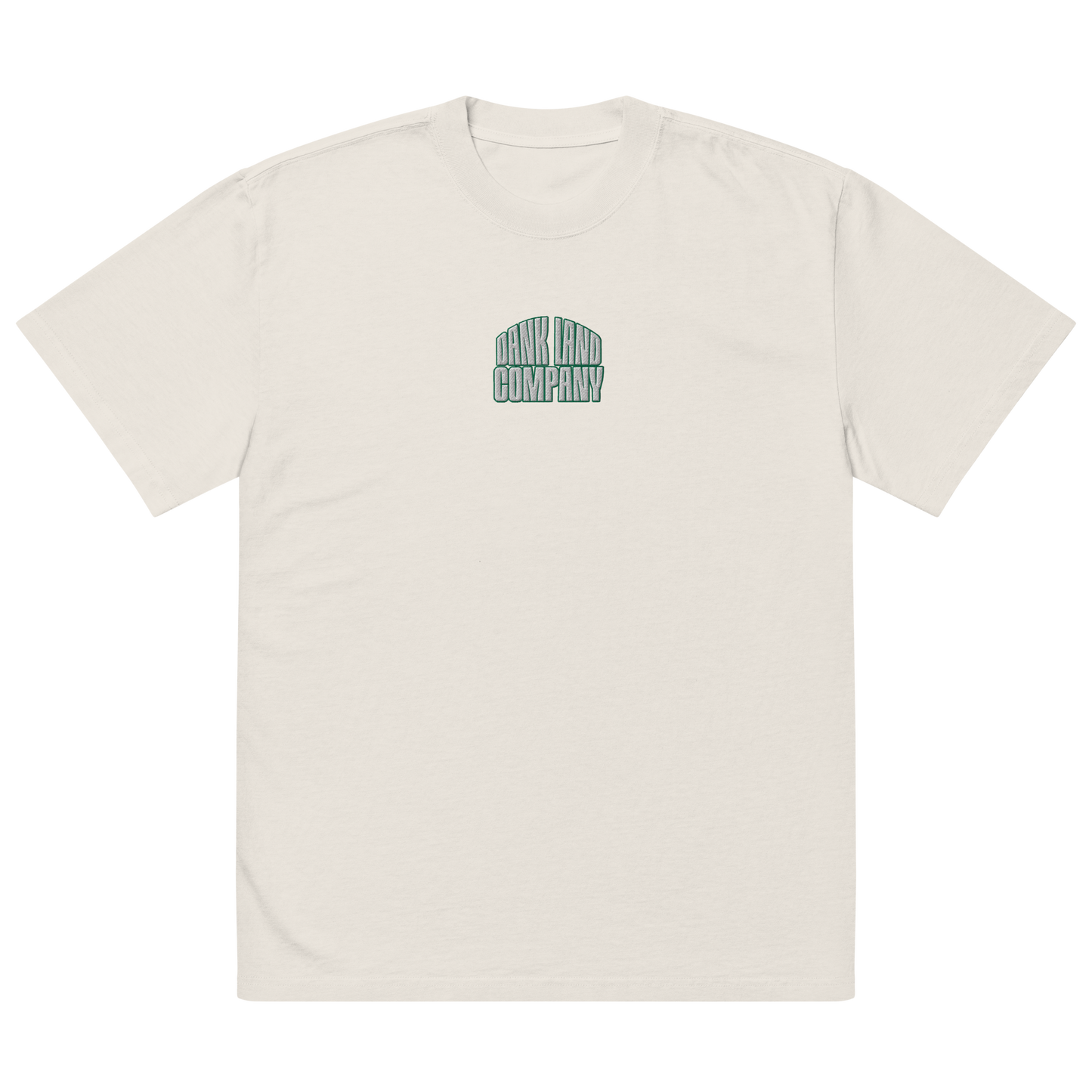 Dank World Embroidery Oversized Heavyweight