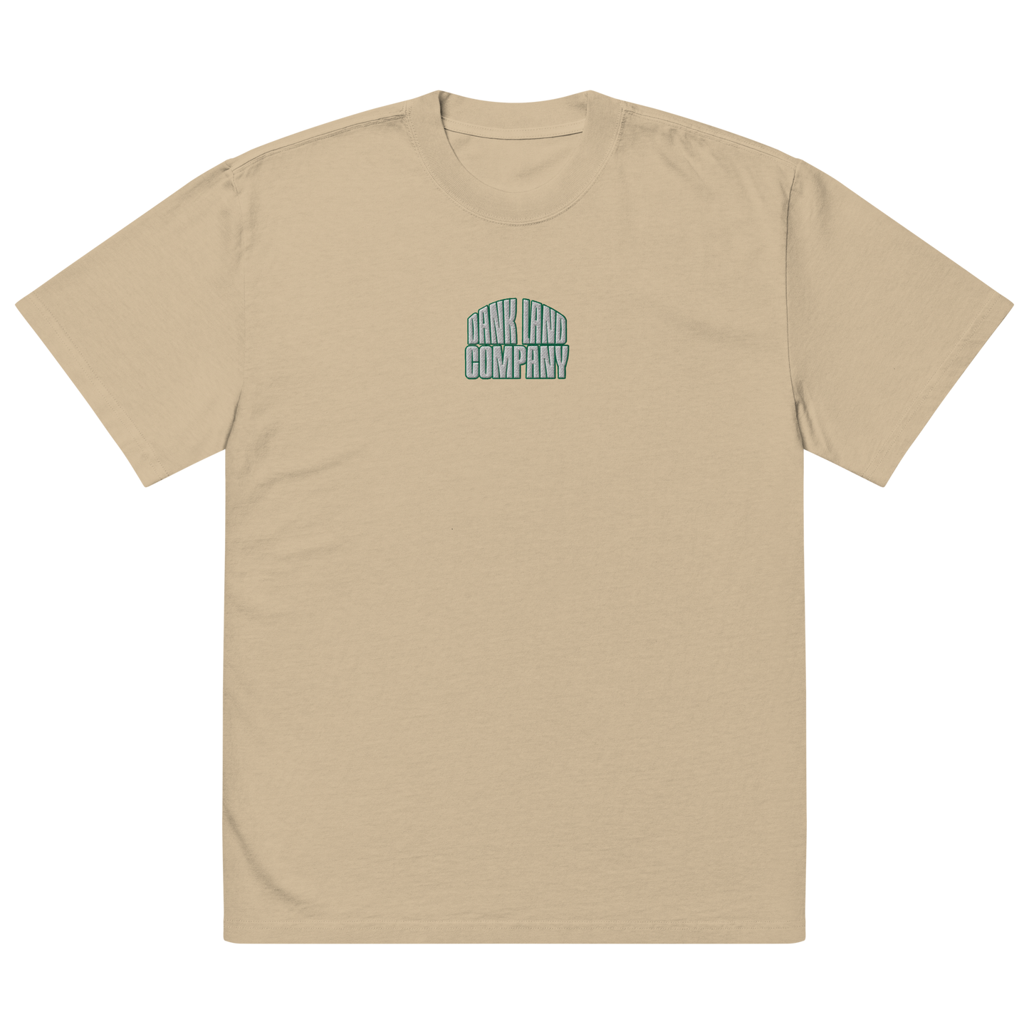 Dank World Embroidery Oversized Heavyweight